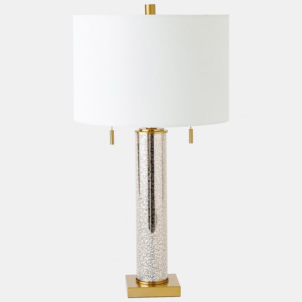 Lampada tavolo Nicola, Colore Argento