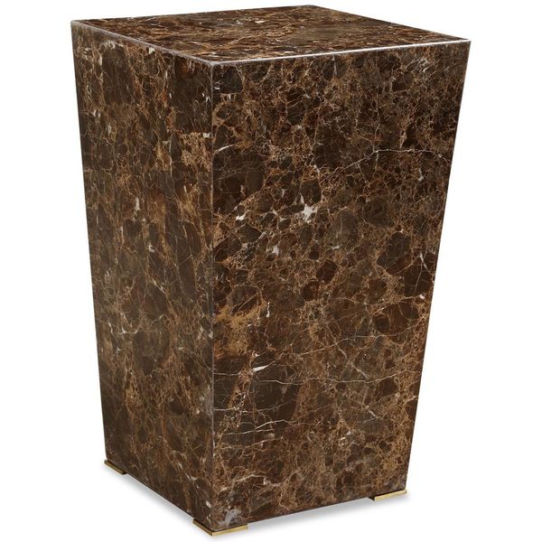 Tavolo decorativo Poe, Colore Marrone