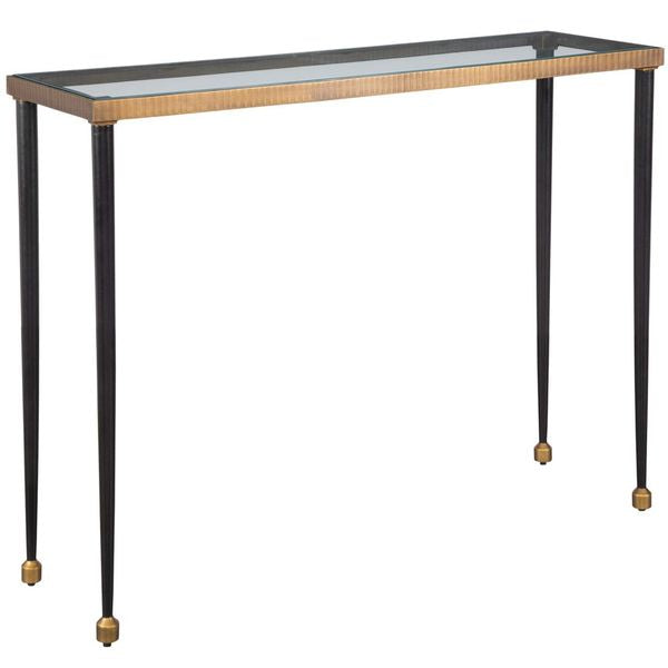 Tavolo consolle Stiletto, Nero/Oro