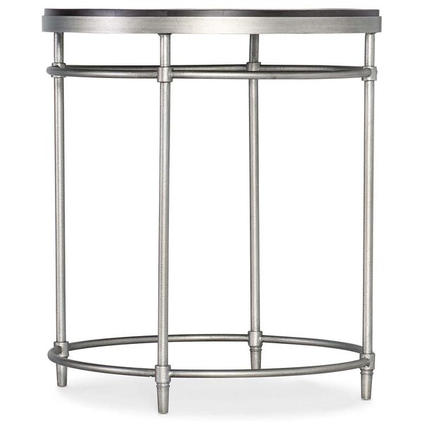 Tavolino d'angolo rotondo St. Armand, Colore Nero