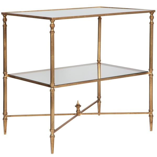 Tavolino lampada Henzler, Colore Oro