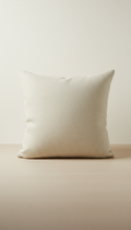 Champagne linen throw pillow
